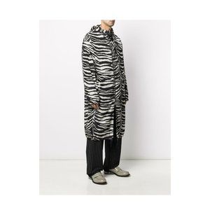 Dries Van Noten Zebra Print Rain Coat